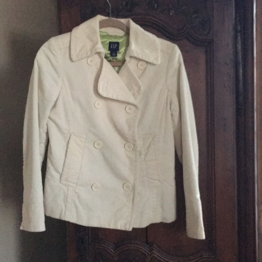 Gap corduroy off white jacket